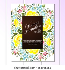 Abstract flower background with place for your text