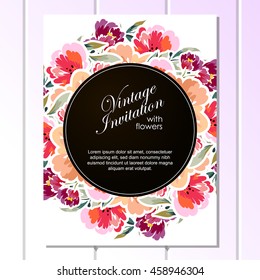 Abstract flower background with place for your text