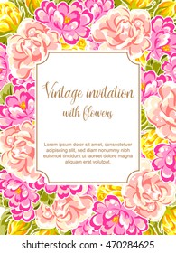 Abstract flower background with place for your text