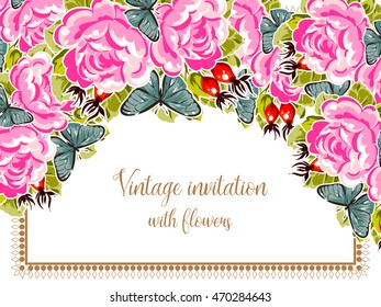 Abstract flower background with place for your text