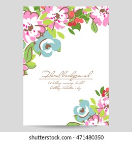 Abstract flower background with place for your text