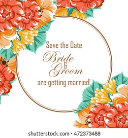 Abstract flower background with place for your text