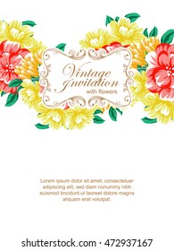 Abstract flower background with place for your text Abstract flower background with place for your text