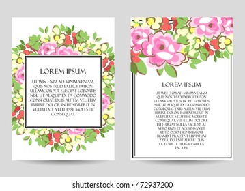 Abstract flower background with place for your text