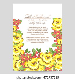 Abstract flower background with place for your text