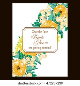 Abstract flower background with place for your text