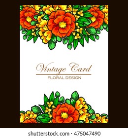 Abstract flower background with place for your text