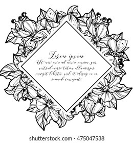 Abstract flower background with place for your text