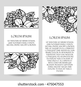 Abstract flower background with place for your text