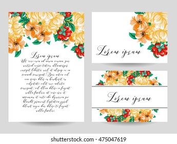Abstract flower background with place for your text