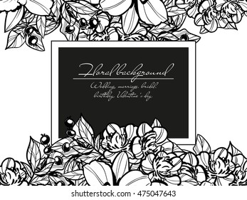 Abstract flower background with place for your text