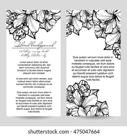 Abstract flower background with place for your text