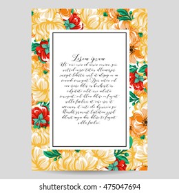 Abstract flower background with place for your text Abstract flower background with place for your text
