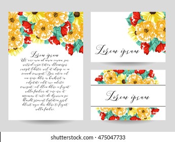 Abstract flower background with place for your text