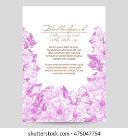 Abstract flower background with place for your text