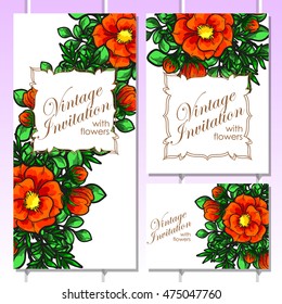 Abstract flower background with place for your text