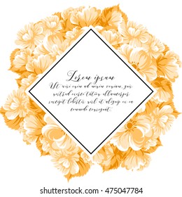 Abstract flower background with place for your text