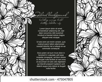 Abstract flower background with place for your text