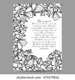 Abstract flower background with place for your text