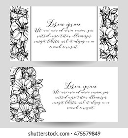 Abstract flower background with place for your text