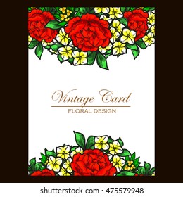 Abstract flower background with place for your text