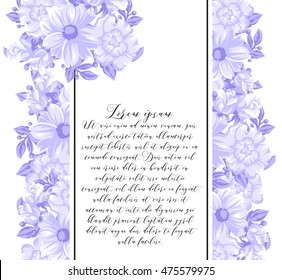 Abstract flower background with place for your text