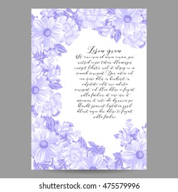 Abstract flower background with place for your text