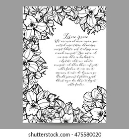Abstract flower background with place for your text