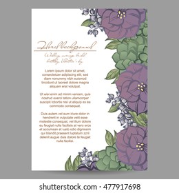Abstract flower background with place for your text