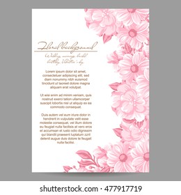 Abstract flower background with place for your text