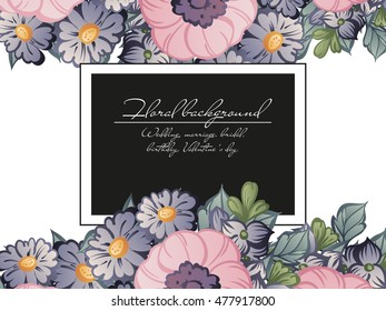 Abstract flower background with place for your text