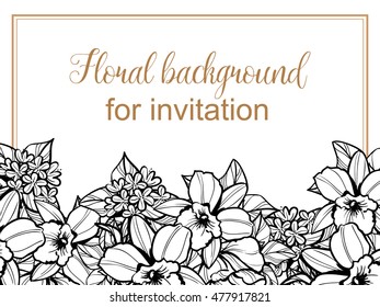Abstract flower background with place for your text