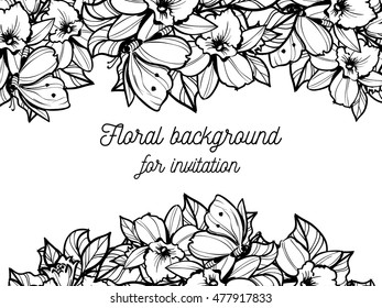 Abstract flower background with place for your text