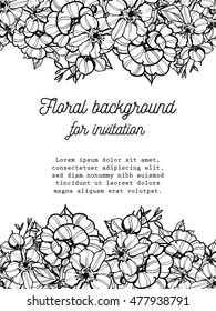 Abstract flower background with place for your text