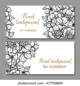 Abstract flower background with place for your text