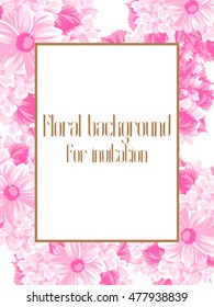 Abstract flower background with place for your text