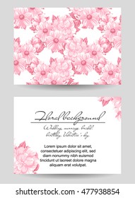 Abstract flower background with place for your text