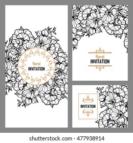 Abstract flower background with place for your text