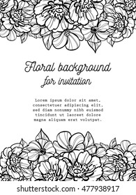 Abstract flower background with place for your text