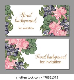 Abstract flower background with place for your text
