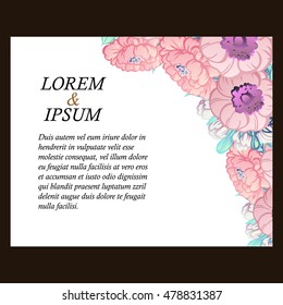 Abstract flower background with place for your text