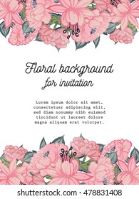 Abstract flower background with place for your text