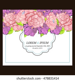 Abstract flower background with place for your text