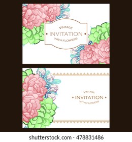 Abstract flower background with place for your text