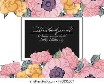 Abstract flower background with place for your text