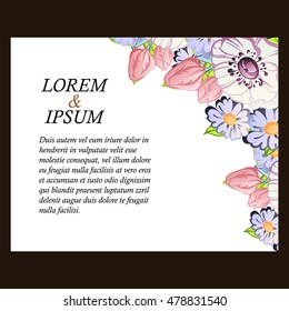 Abstract flower background with place for your text