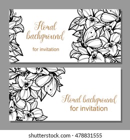 Abstract flower background with place for your text