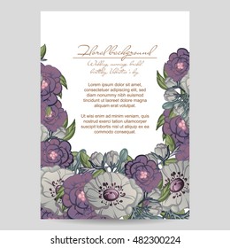 Abstract flower background with place for your text