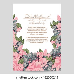 Abstract flower background with place for your text