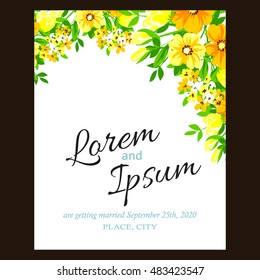 Abstract flower background with place for your text